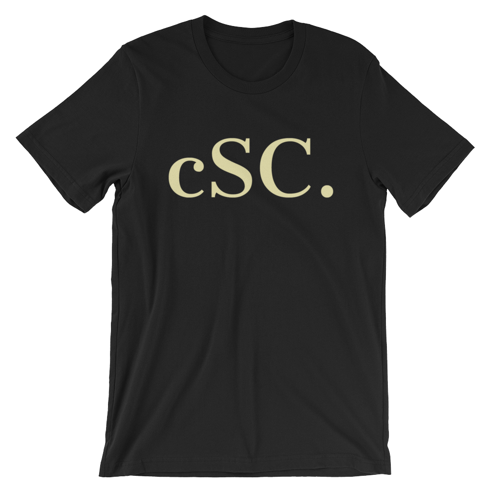 cSC. Text Logo Tee