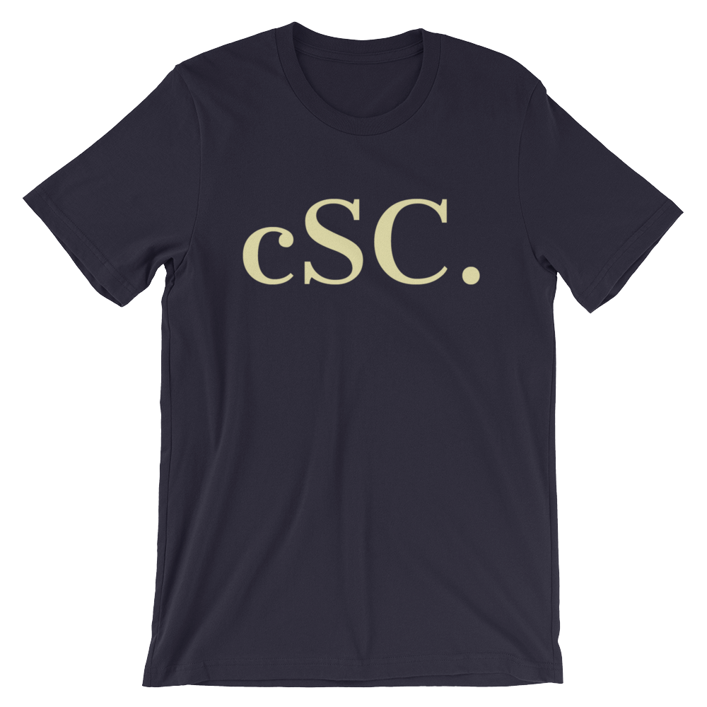 cSC. Text Logo Tee