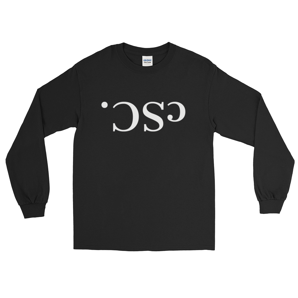 cSC. Inverted Text Logo Long Sleeve Tee Black (Limited)