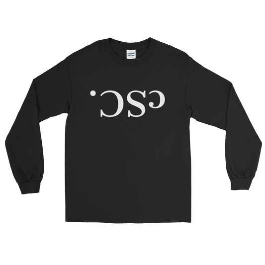 cSC. Inverted Text Logo Long Sleeve Tee Black (Limited)